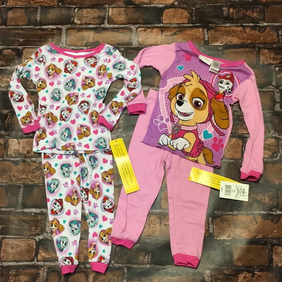 Nickelodeon Girls 2T-4T Paw Patrol 4-Piece Cotton Pajama Set main image 0